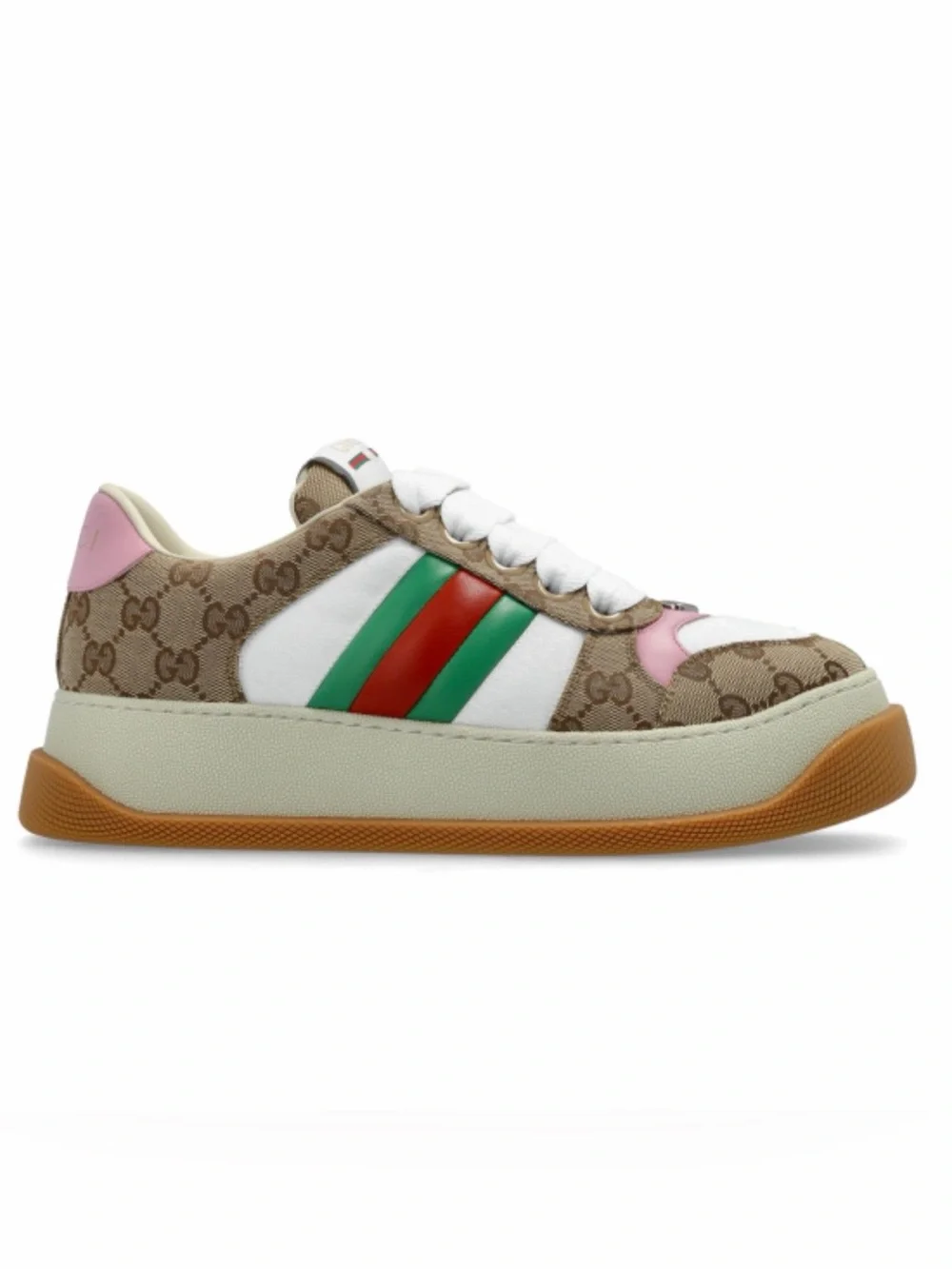 GUCCI Screener platform GG logo sneakers